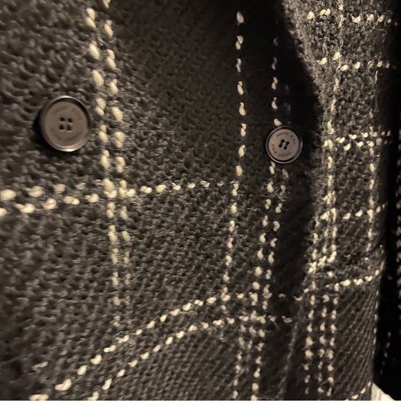 Anine Bing Kaia blazer black and white wool tweed jacket women size small - Picture 4 of 8